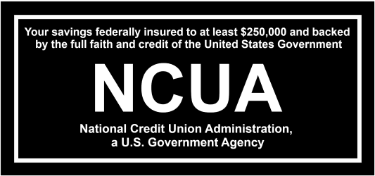 Federally Insured by NCUA up to at least $250,000